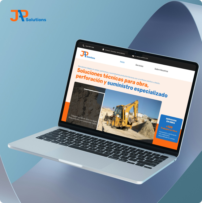JabSolutions: la web de la empresa en escritorio y en el móvil